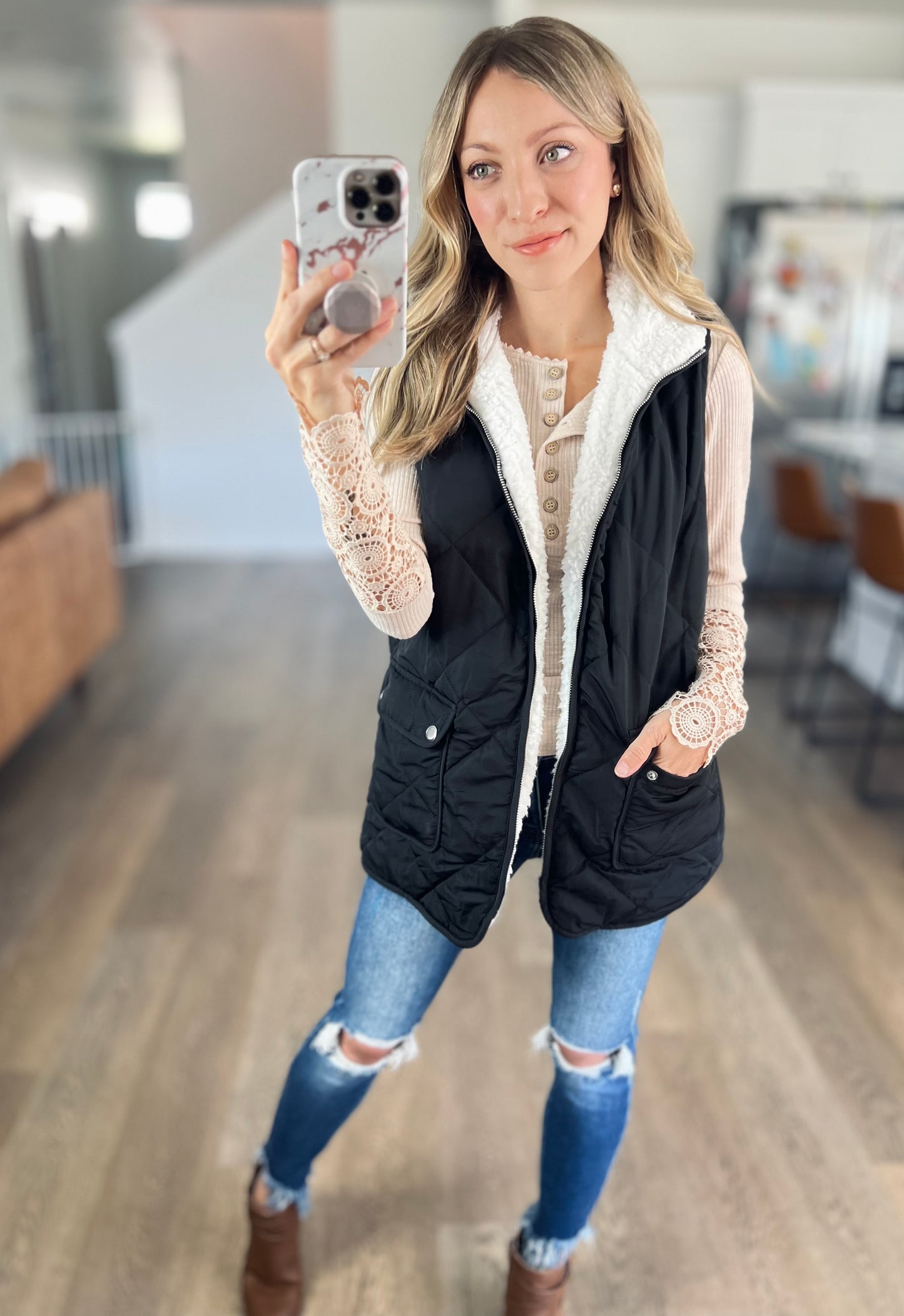 Stay In Quilted Vest