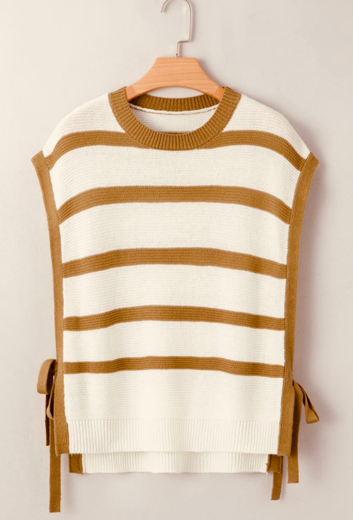Charity Tie Sweater Knit Top
