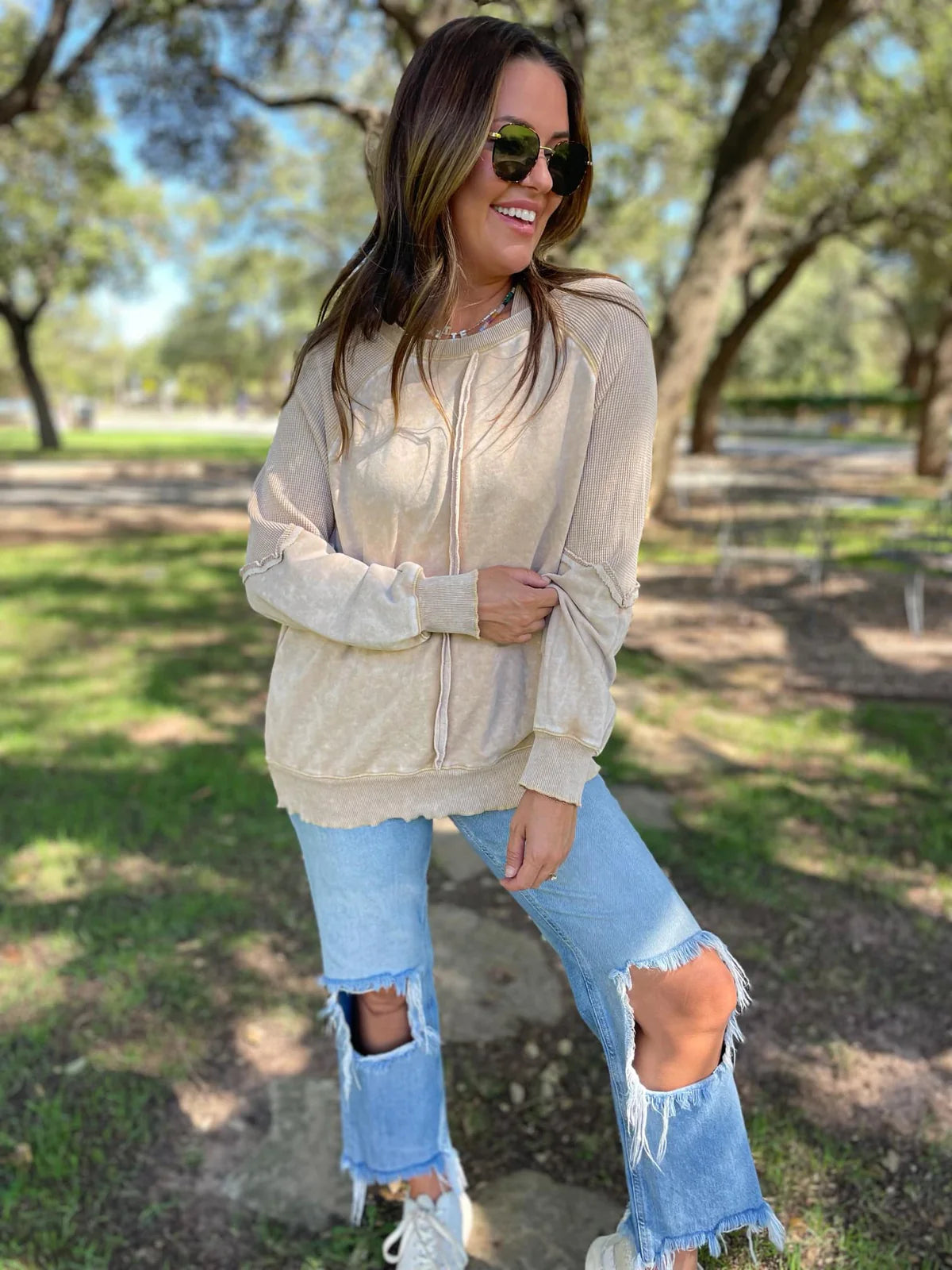 New Favorite Mineral Wash Pullover