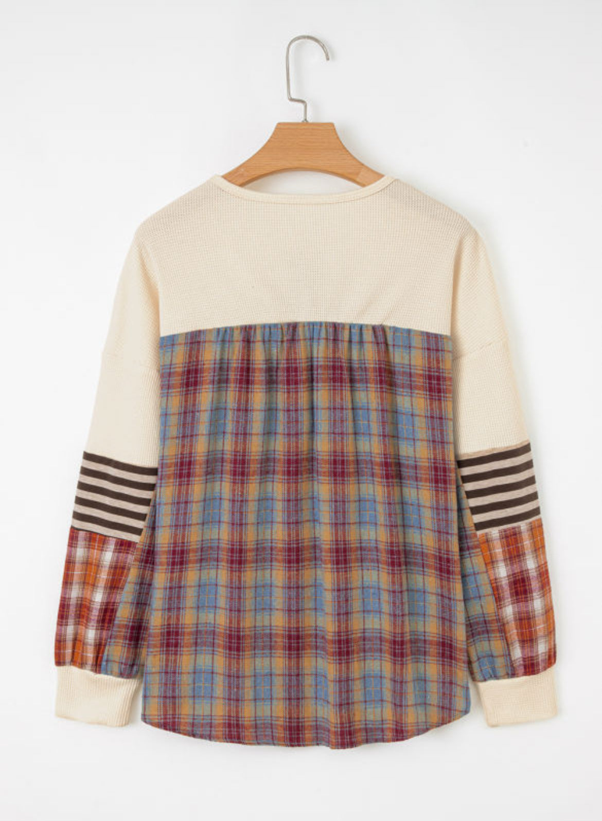 Mabel Plaid Henley