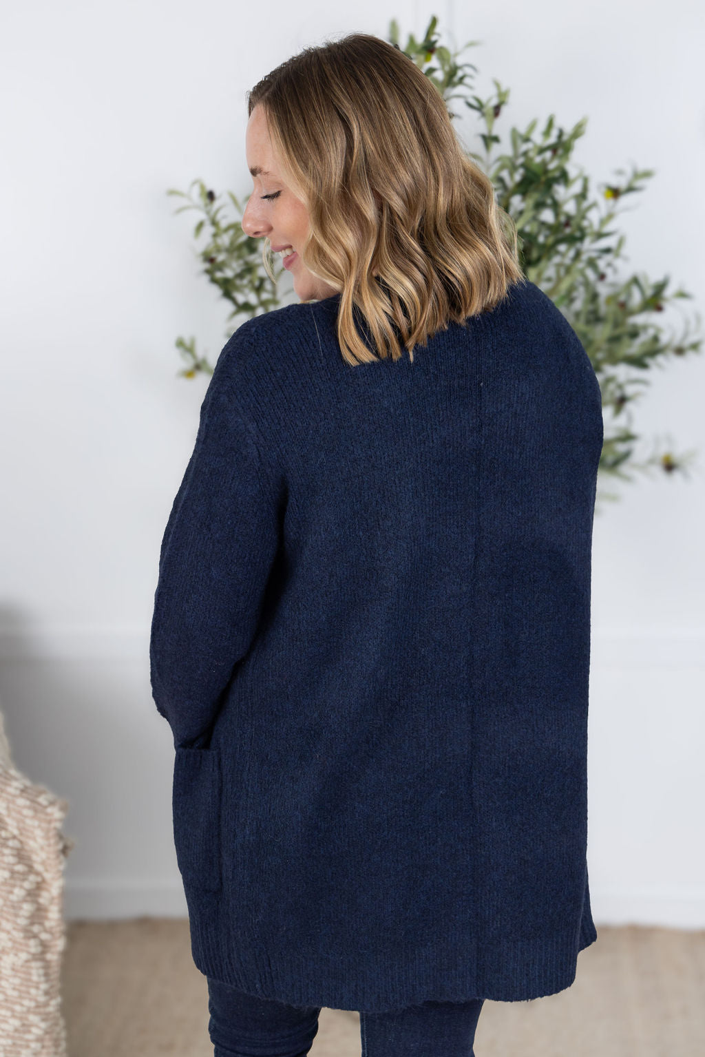 Madison Cozy Cardigan - Navy