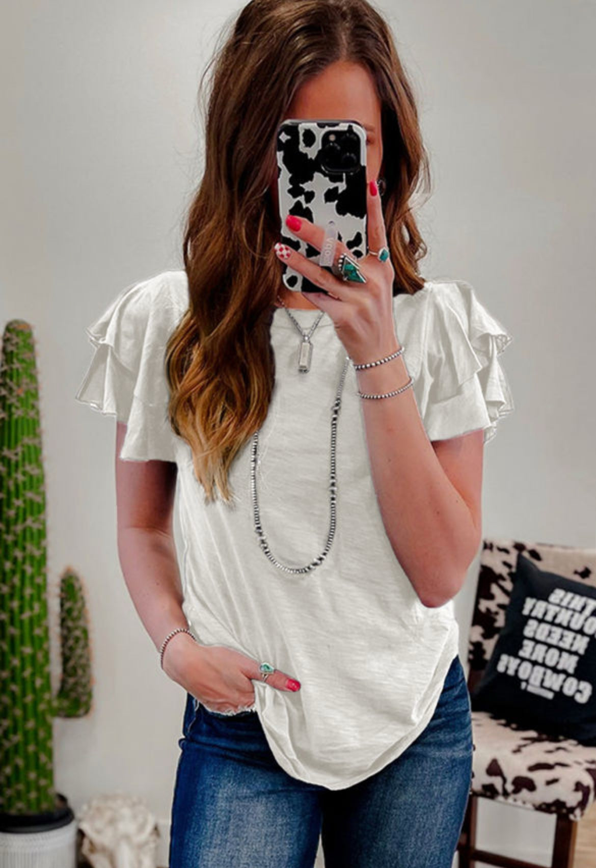 It is What it is Double Ruffle Top