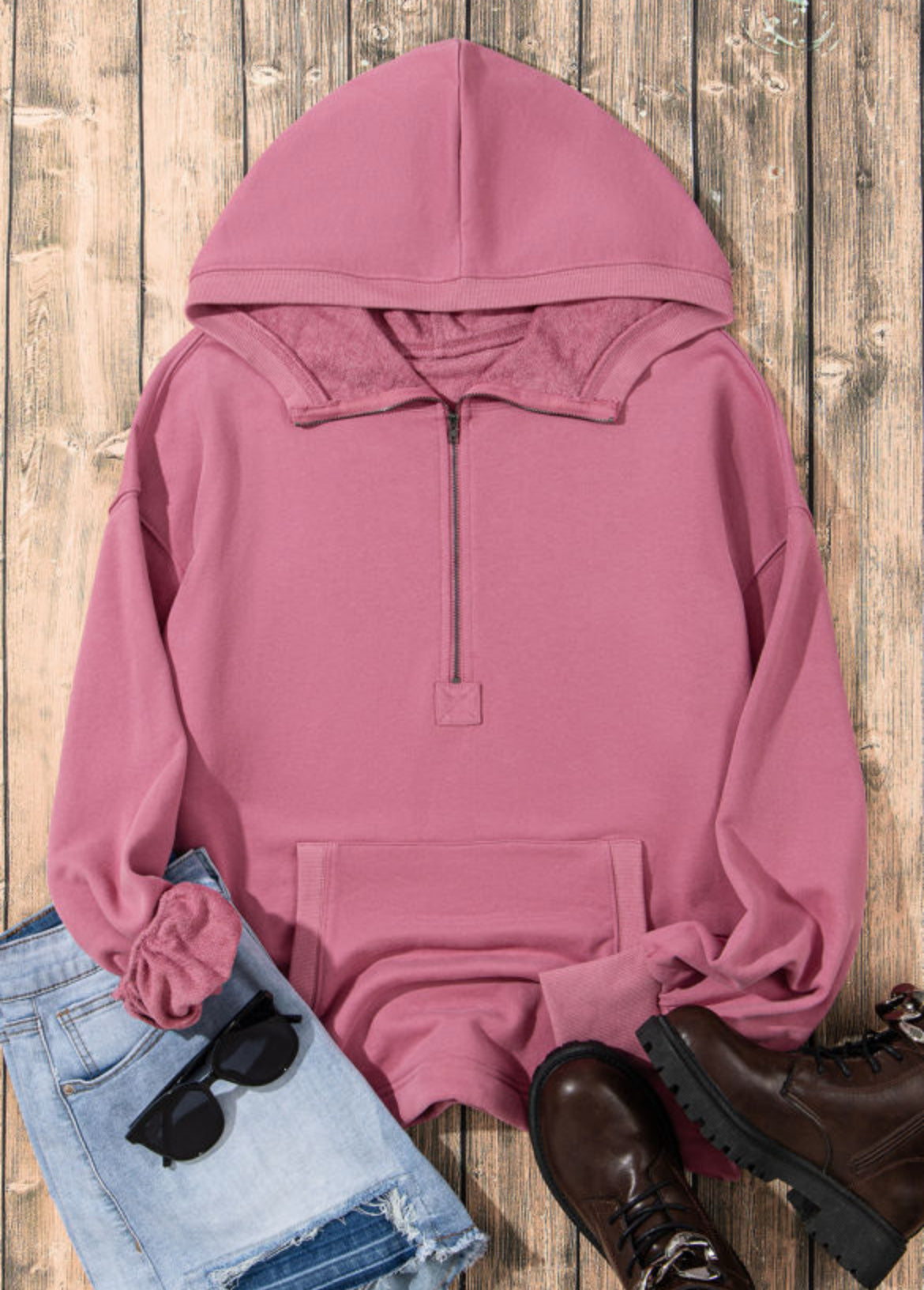 Relaxed Halfzip Hoodie