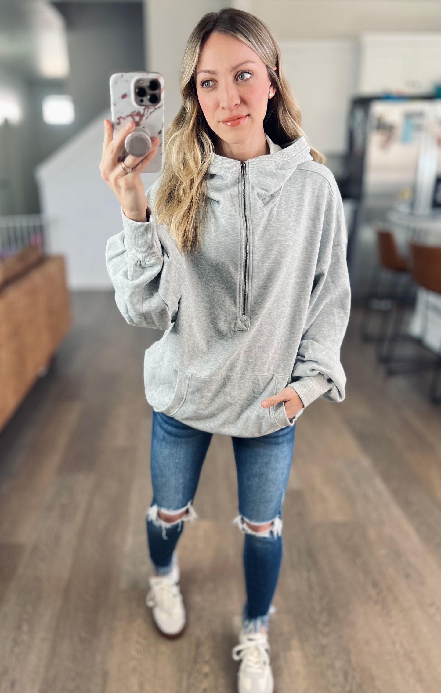 Relaxed Halfzip Hoodie