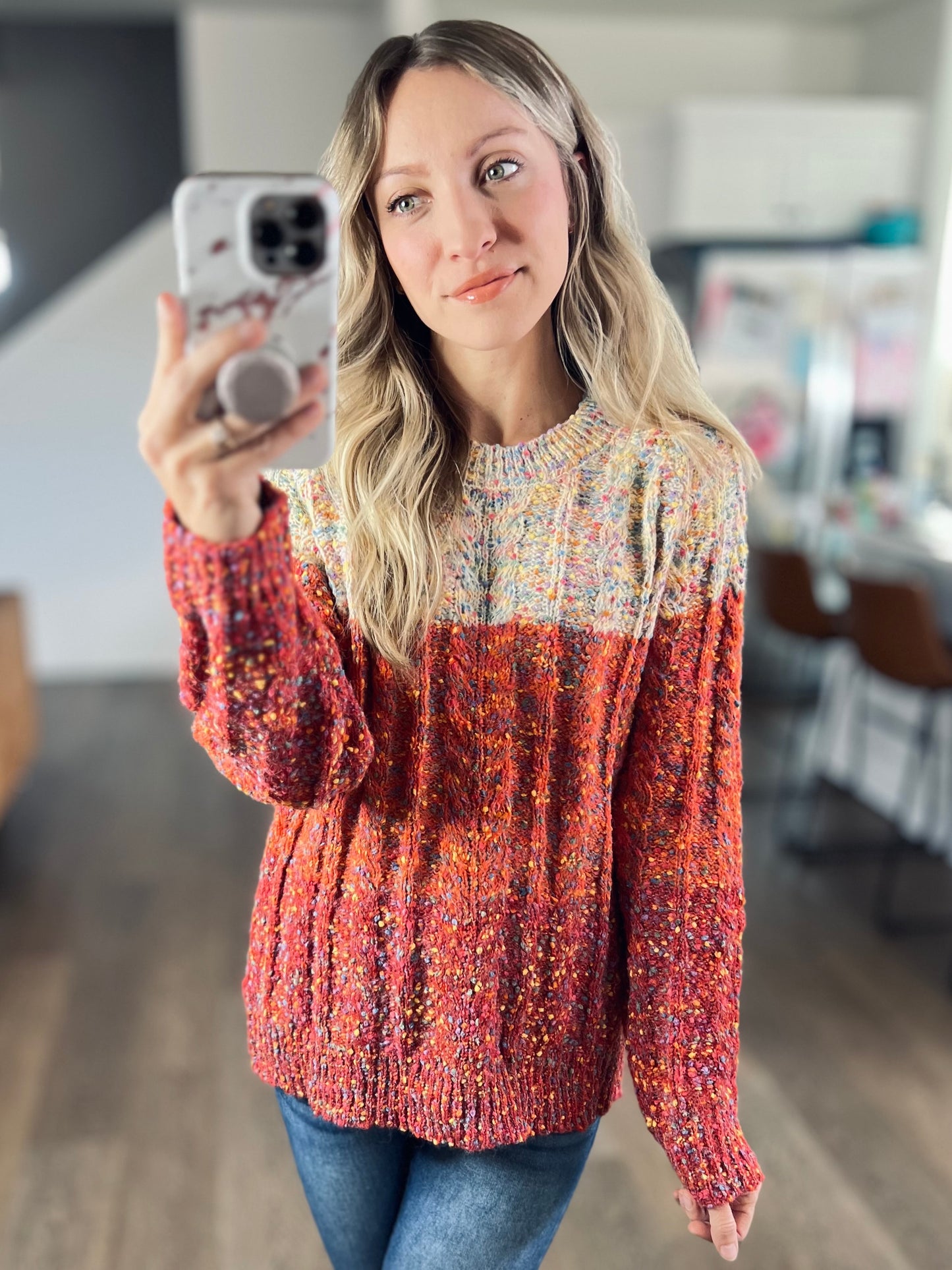 *free ship today* Warmth Confetti Knit Sweater