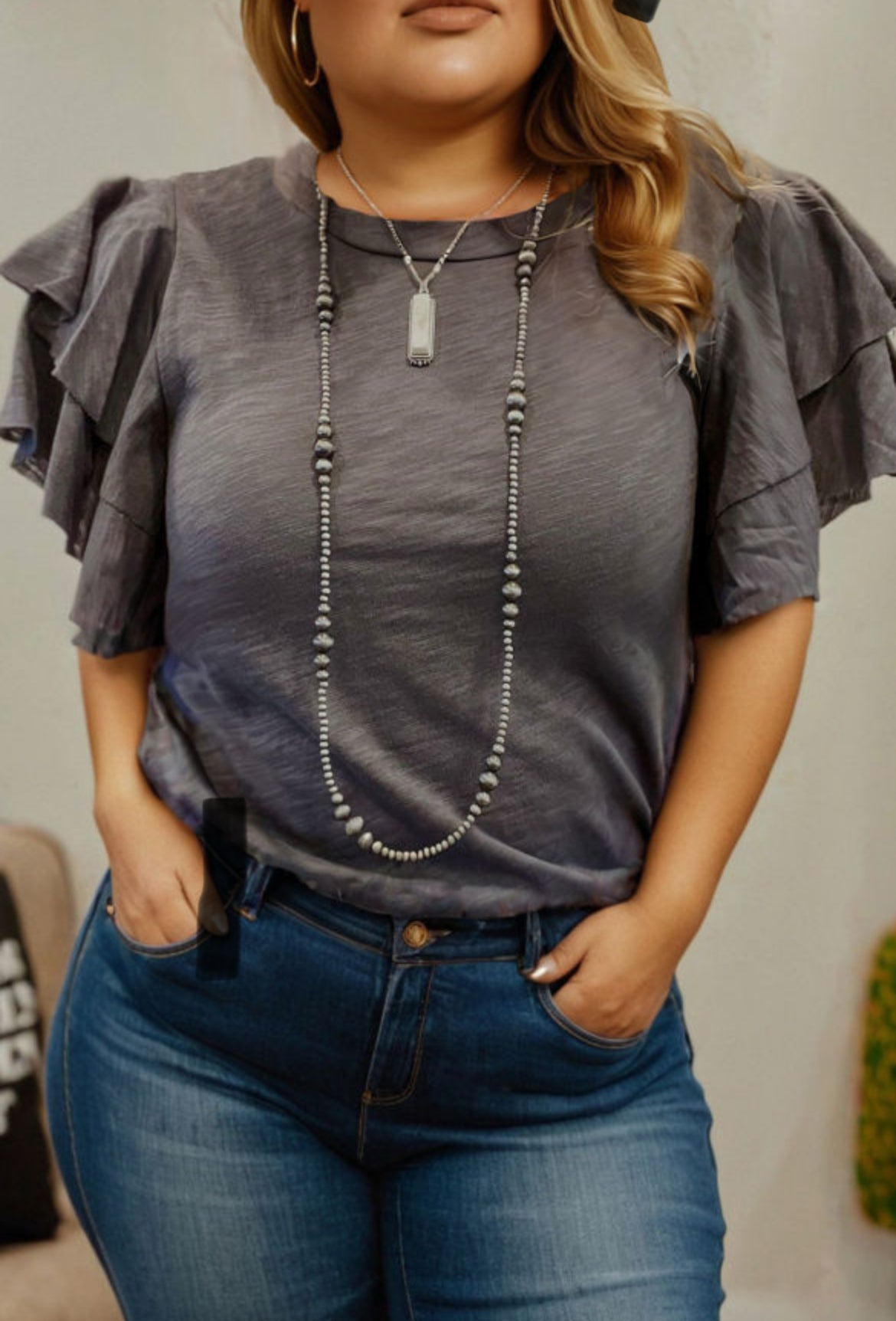 It is What it is Double Ruffle Top