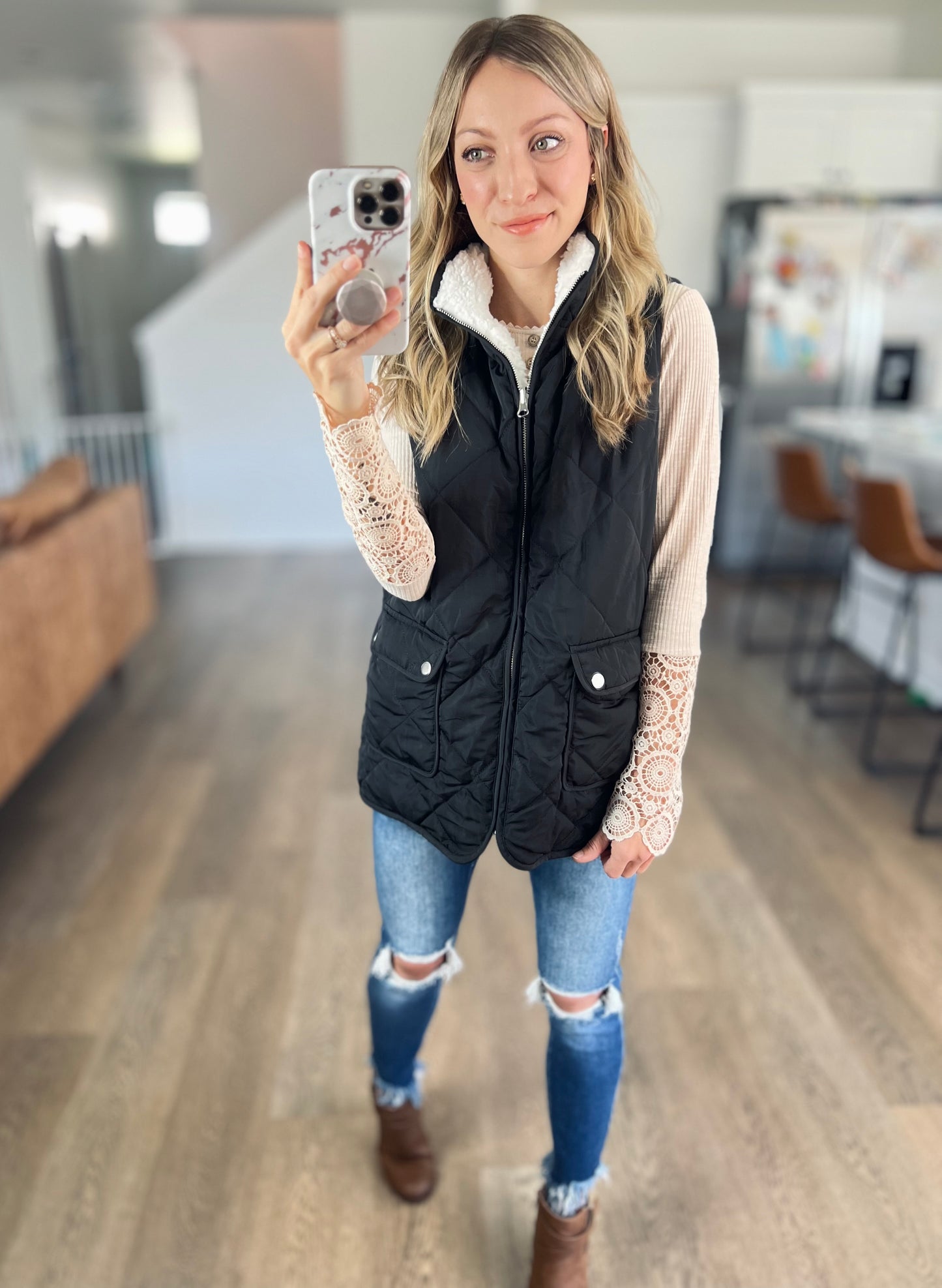 Stay In Quilted Vest