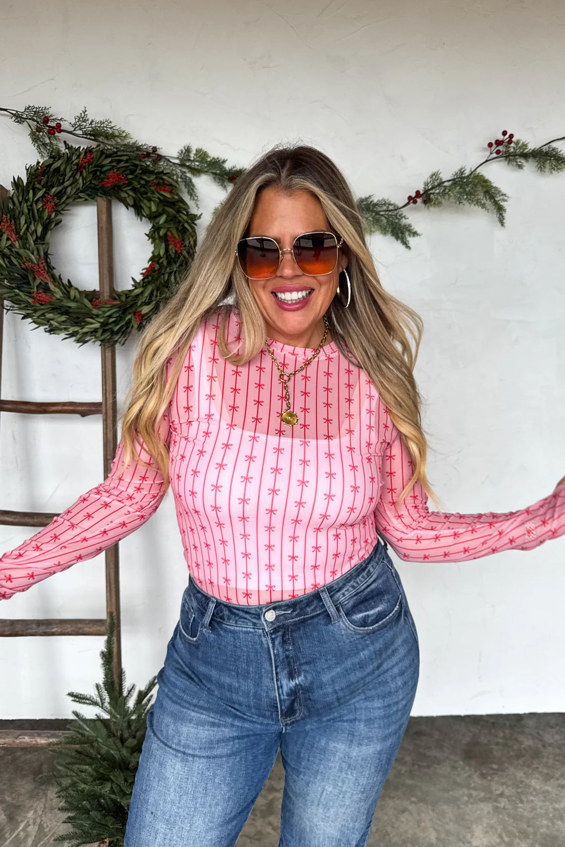 Holiday Mesh Top Preorder
