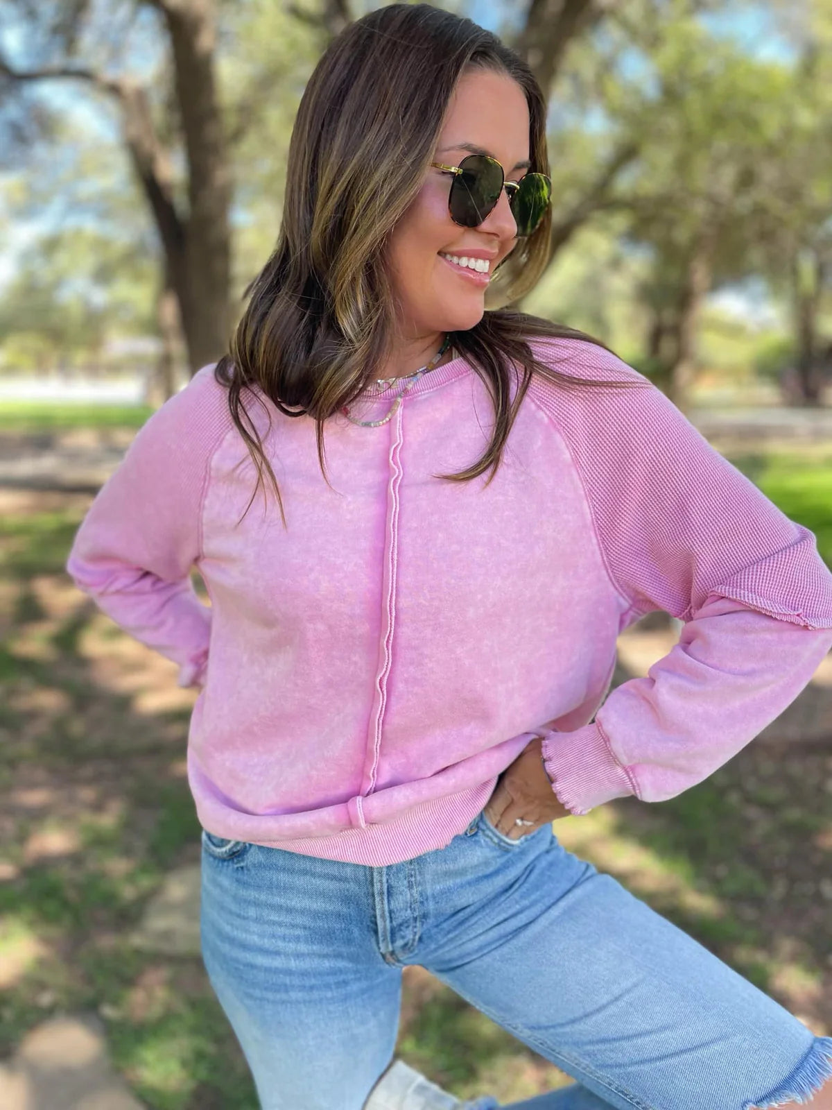 New Favorite Mineral Wash Pullover