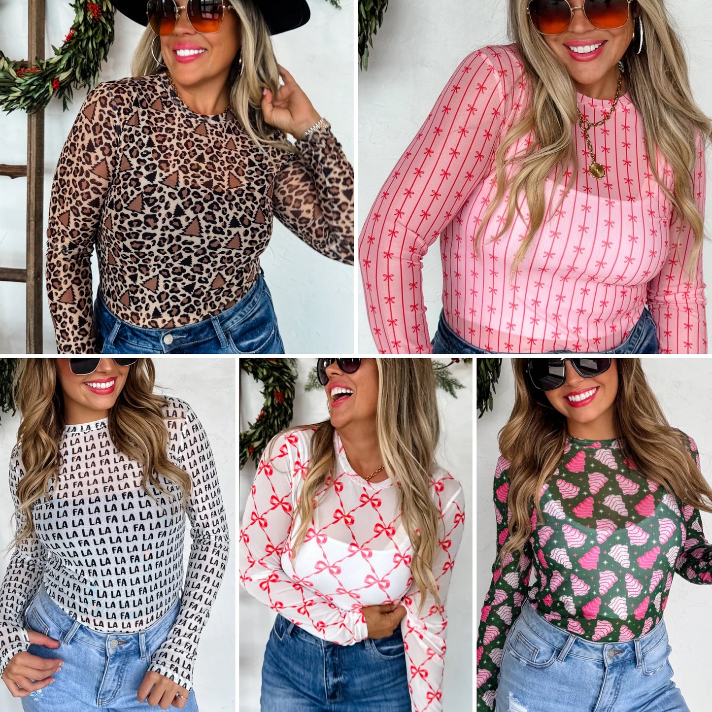 Holiday Mesh Top Preorder
