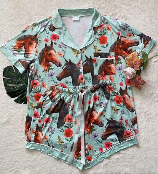 PREORDER: Button Down Short PJ Set // eta May