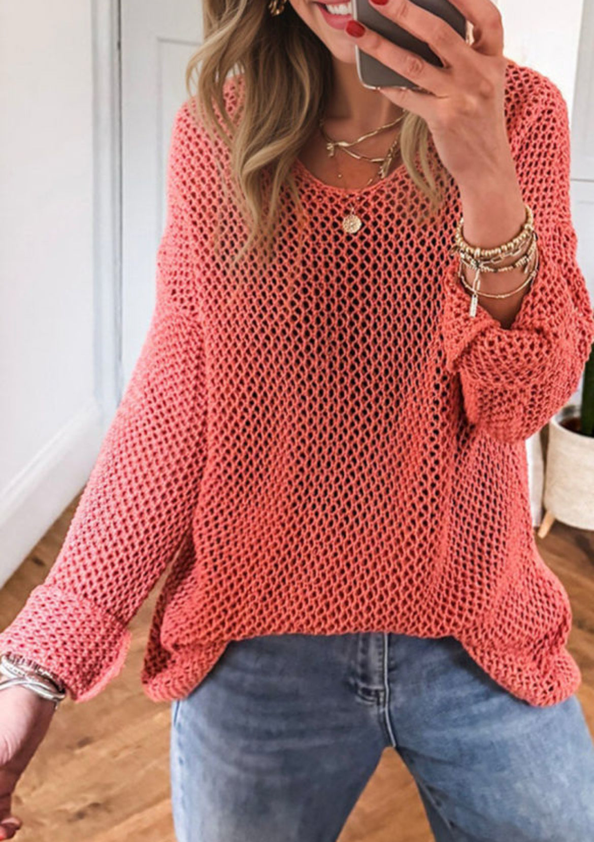 Cal Hollow Knit Top