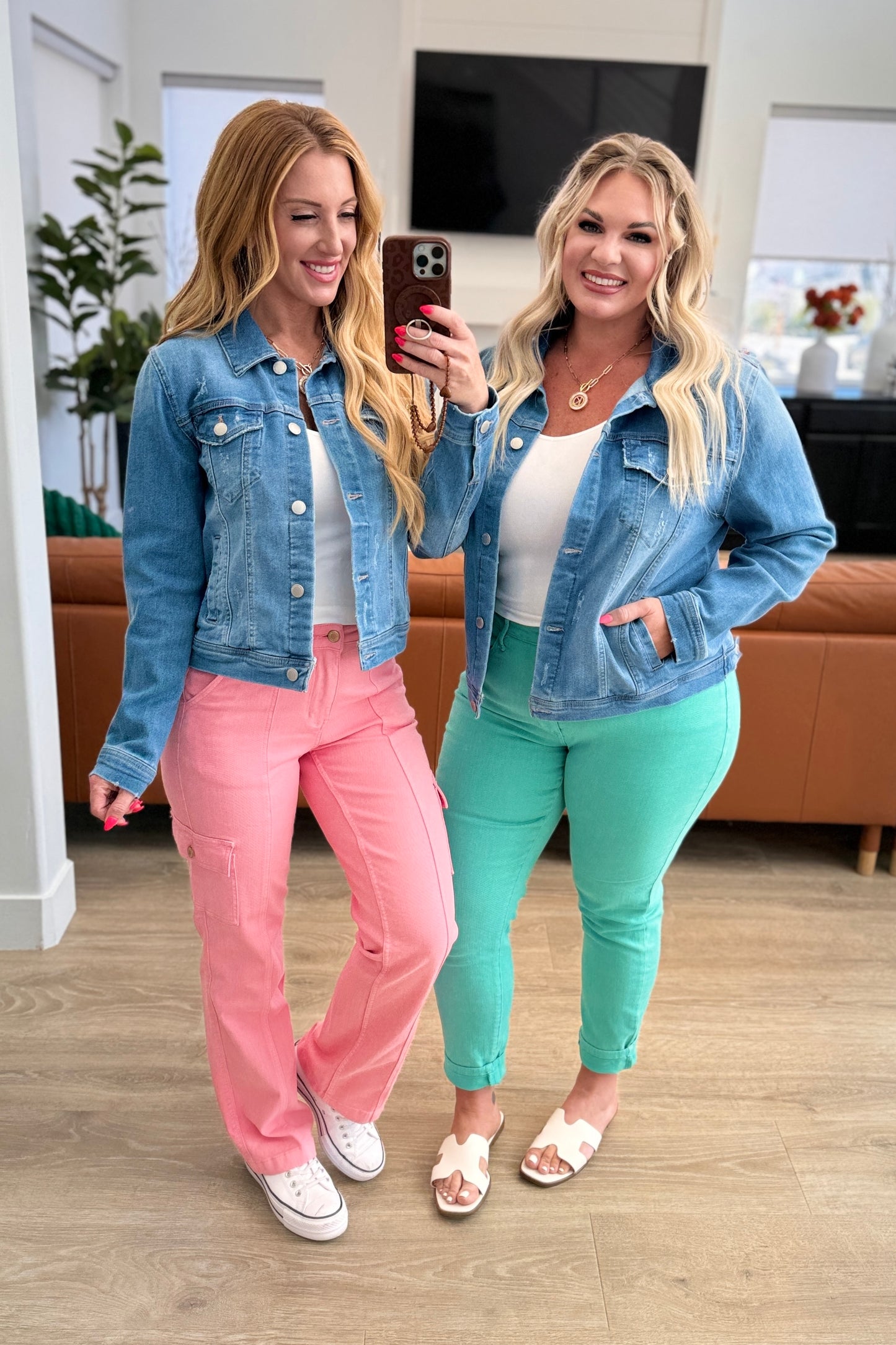 Garment Dyed Slim Jeans in Aquamarine - Judy Blue