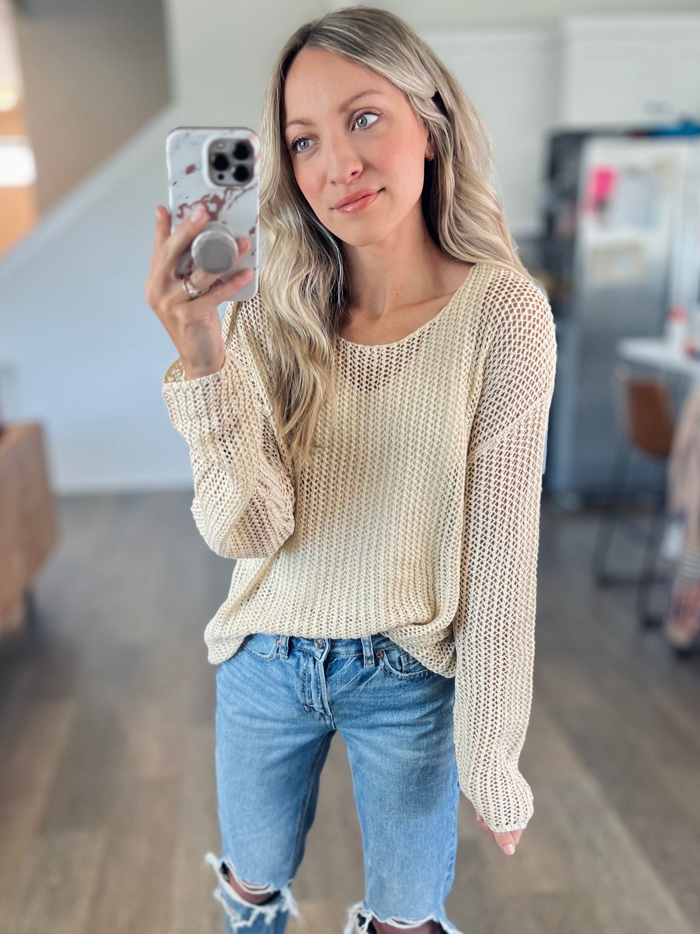 Cal Hollow Knit Top