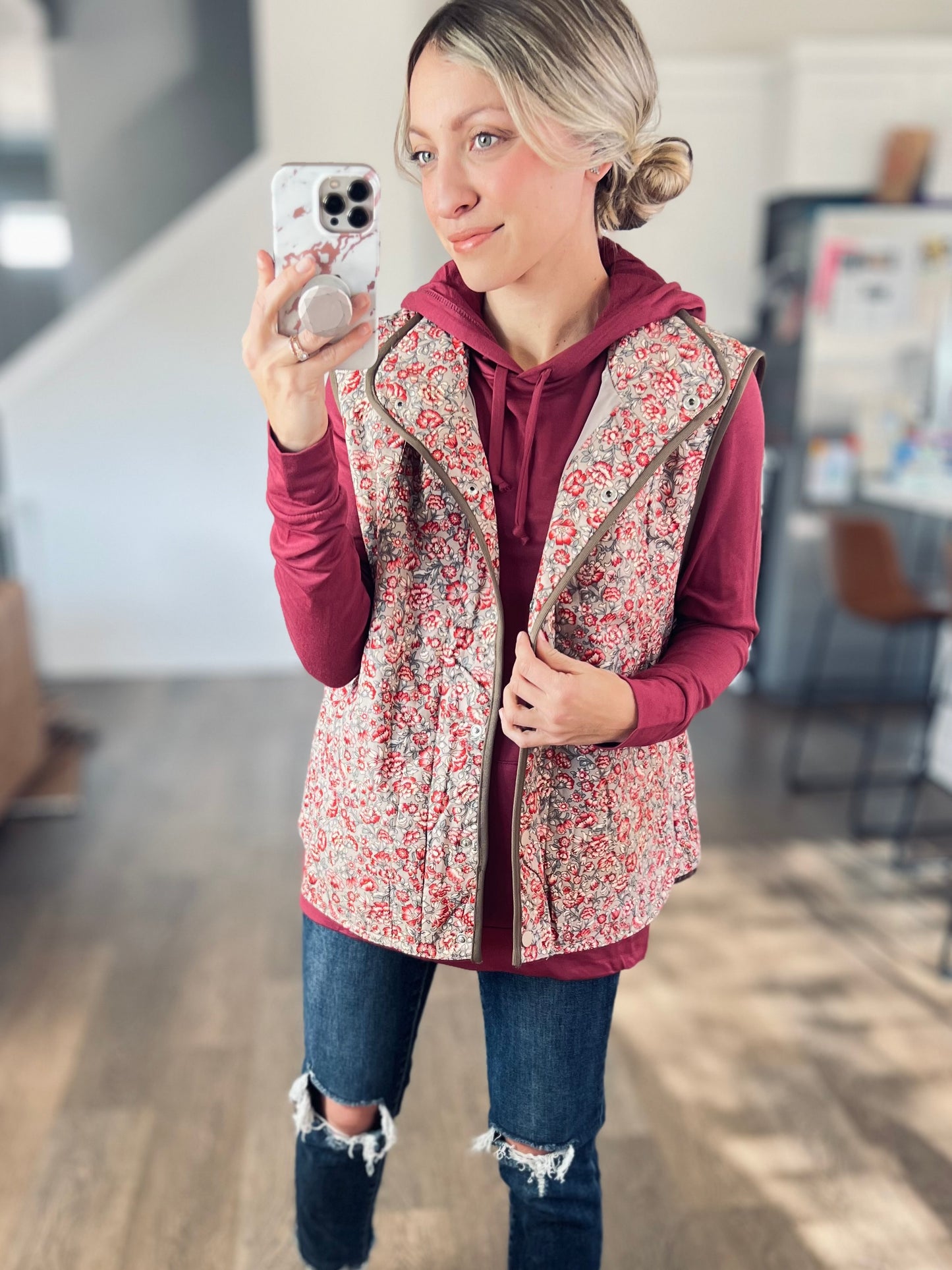 Soft Style Hoodie in Deep Apple