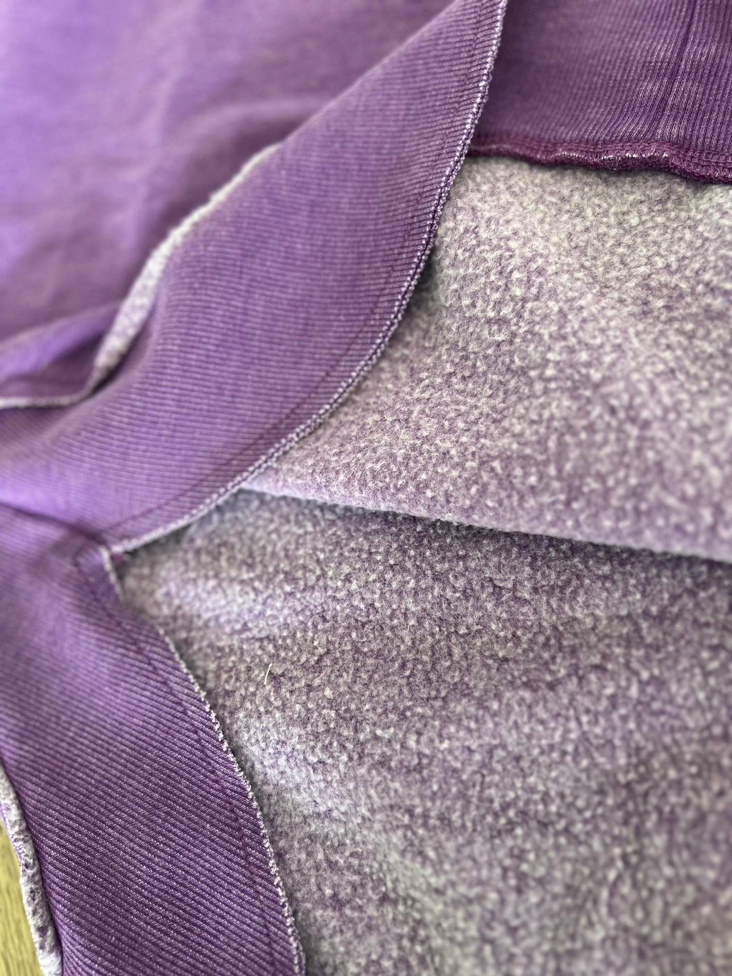 Dark Purple Rounded Hem 1/4 Zip Pullover Preorder
