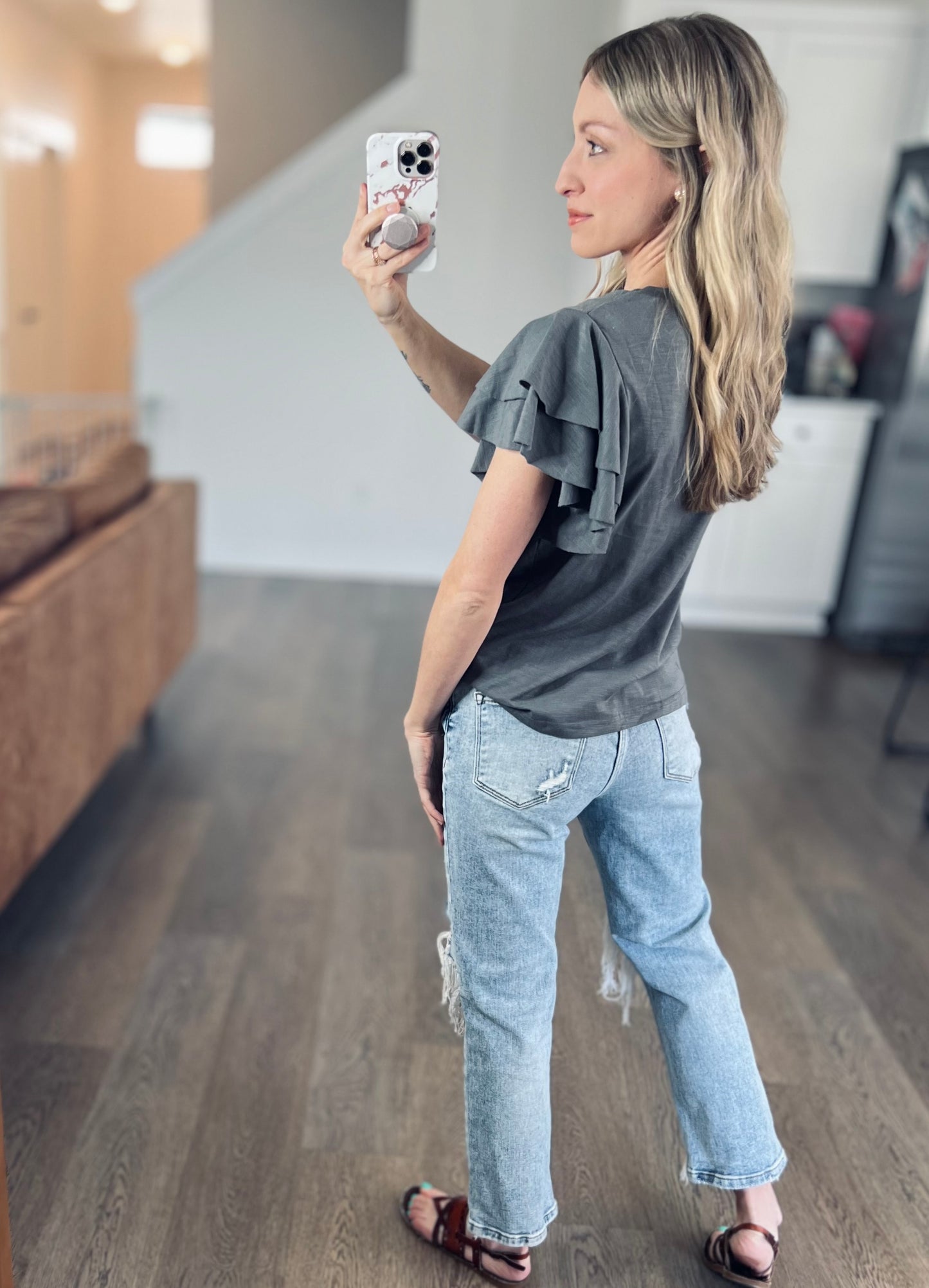 It is What it is Double Ruffle Top