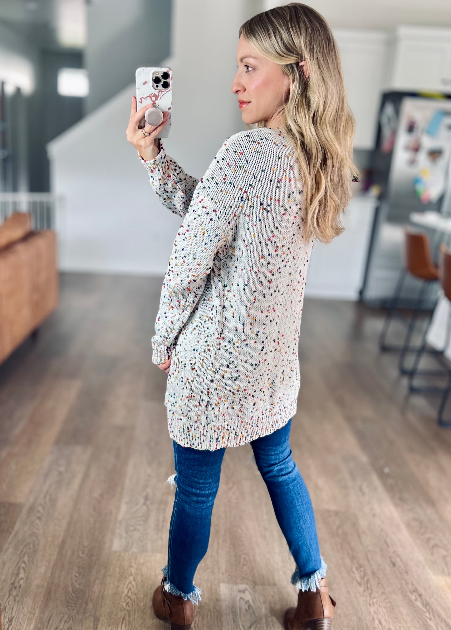 Confetti Cardigan in Ivory