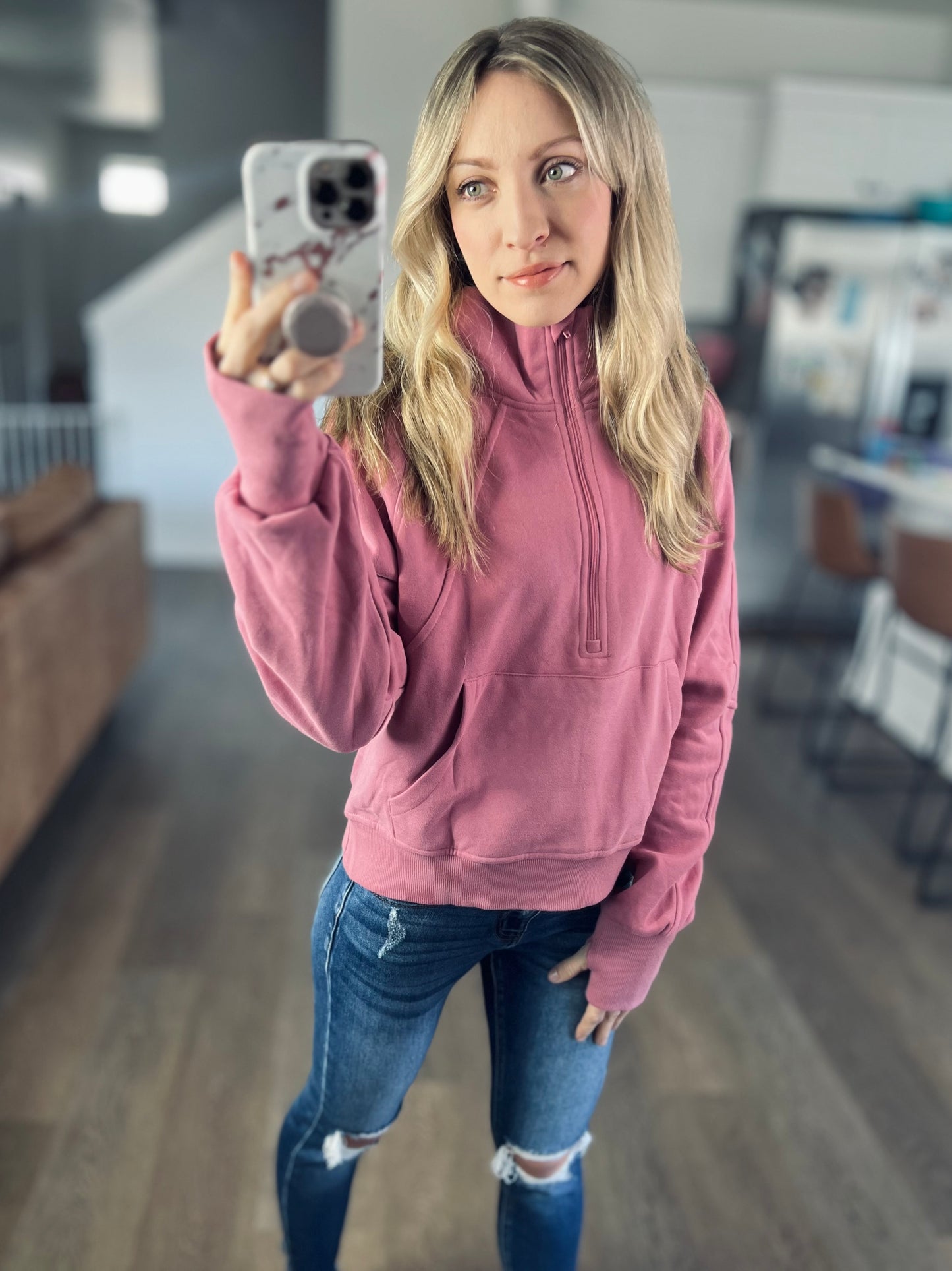 Elmwood Pullover in Mauve