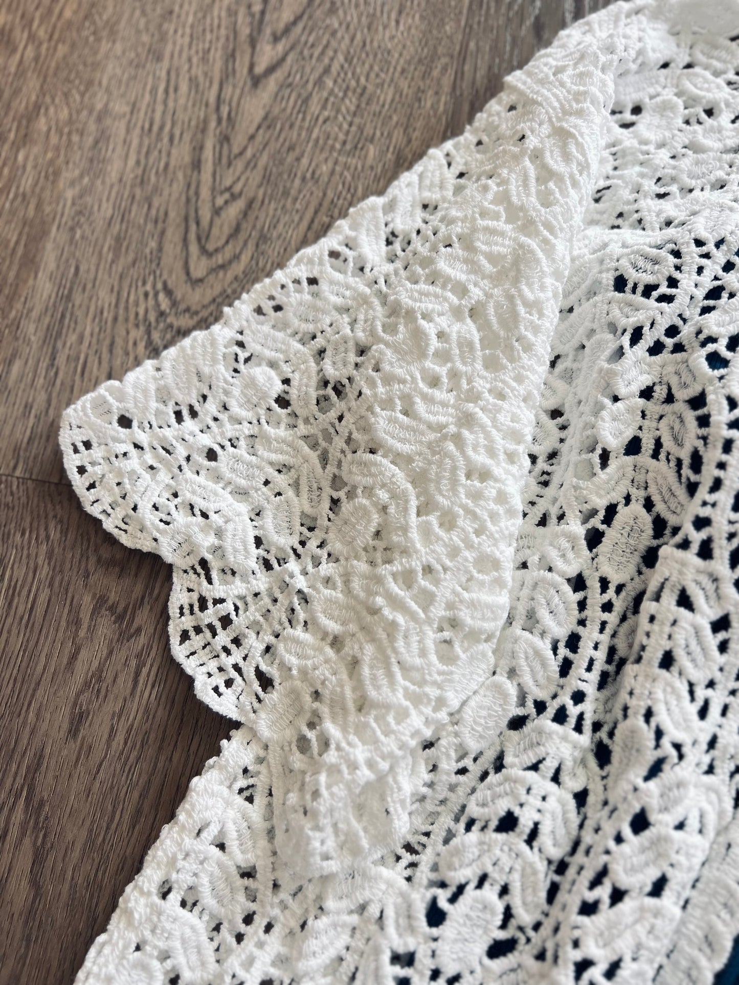 Elegant Leaf Crochet Cardigan