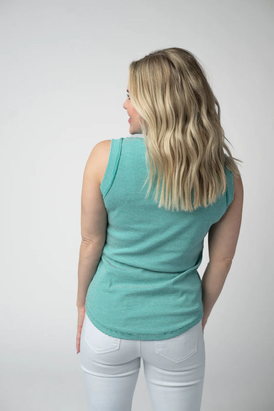 PREORDER: Morgan Micro Stripe Tank // eta May