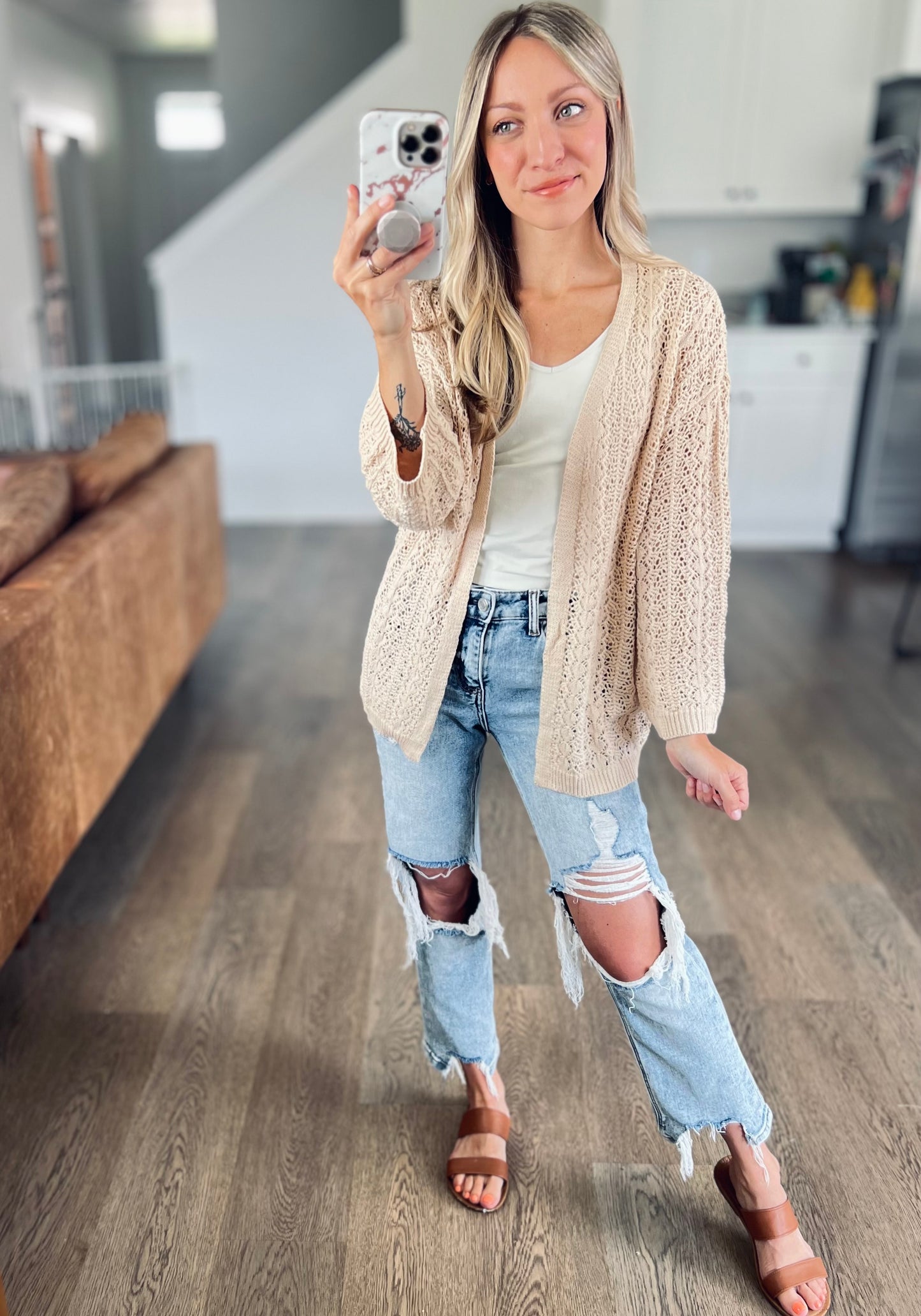 Brynn Open Knit Cardigan