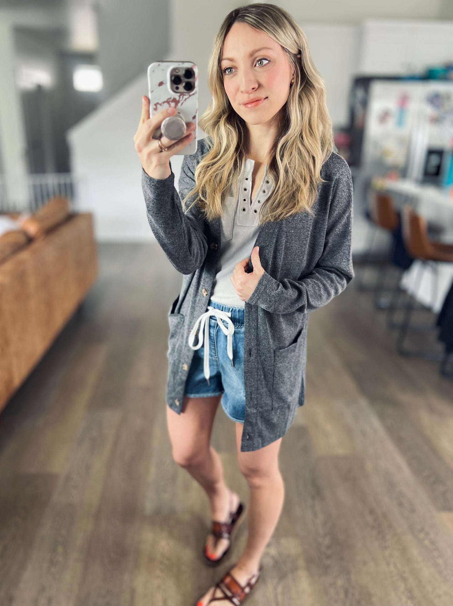 Current Favorite Cardigan in Dark Charcoal