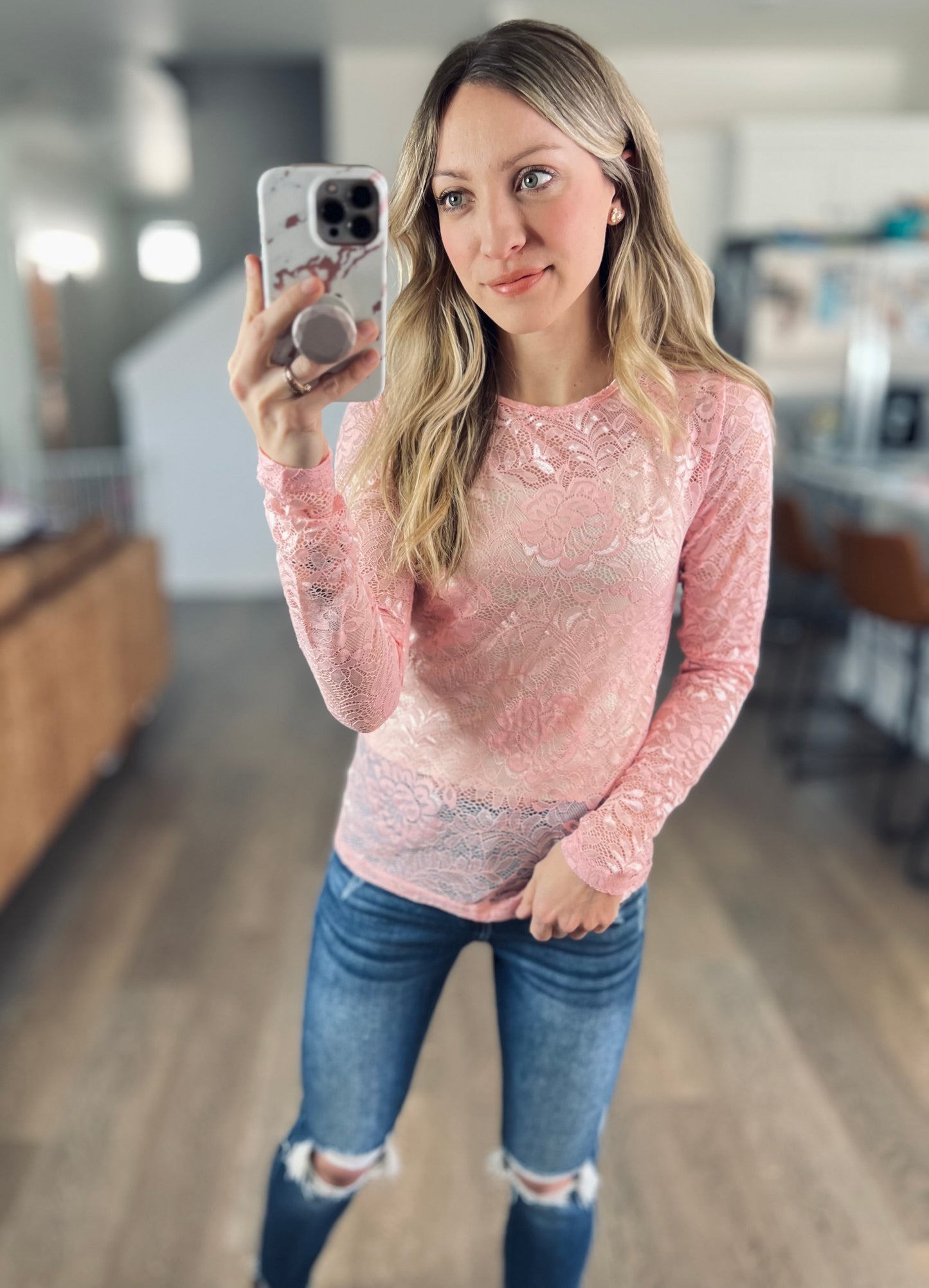 Blossom Lace Long Sleeve Top