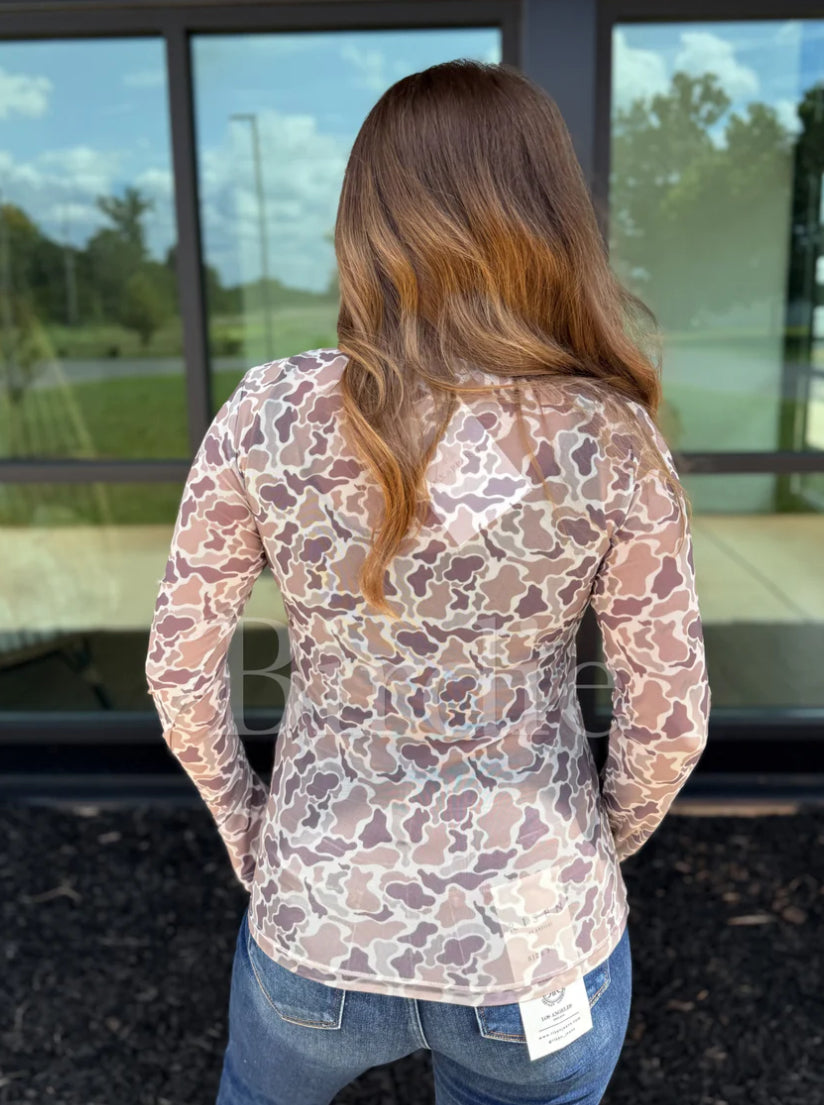 Duck Camo Mesh Top Preorder
