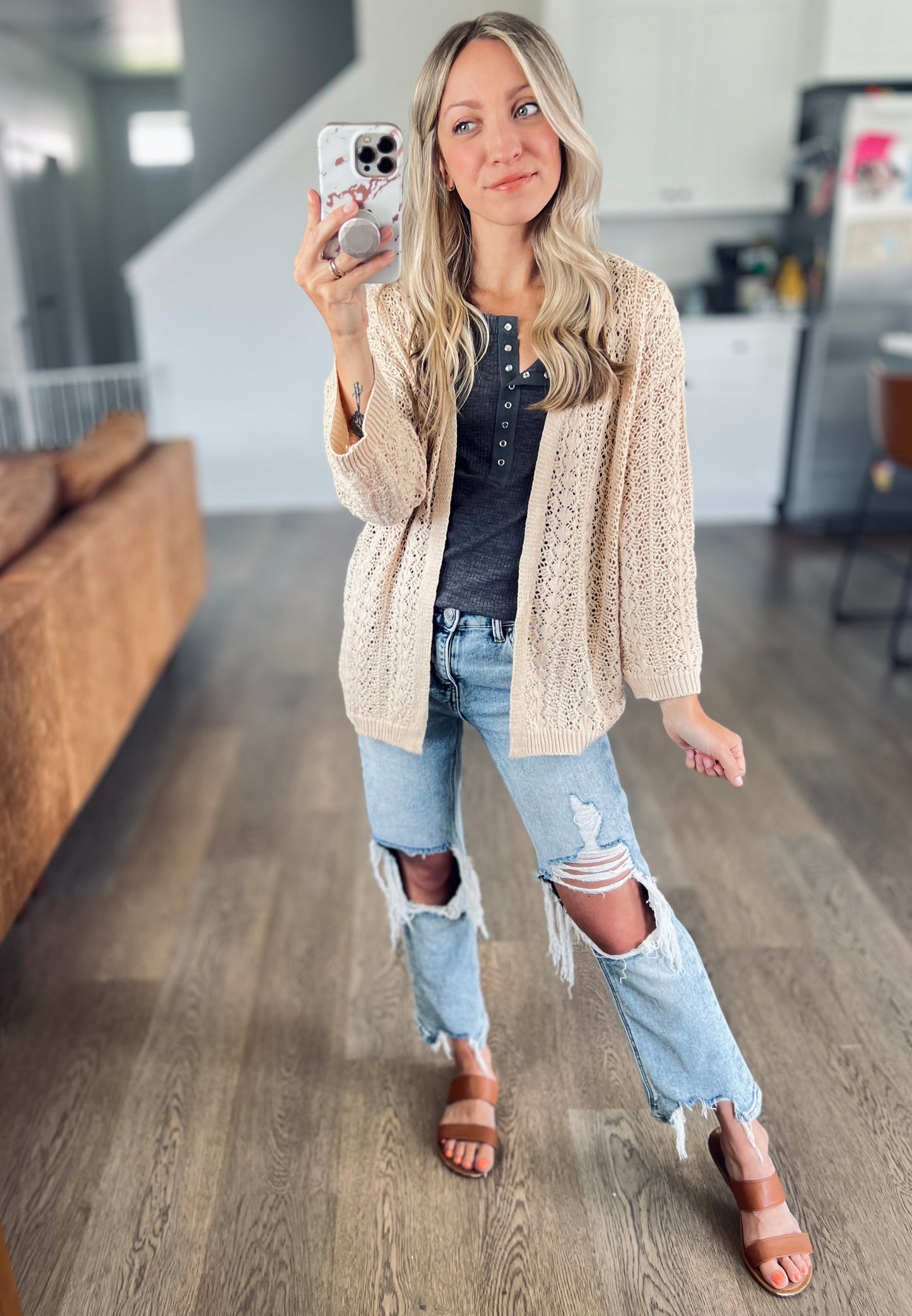 Brynn Open Knit Cardigan