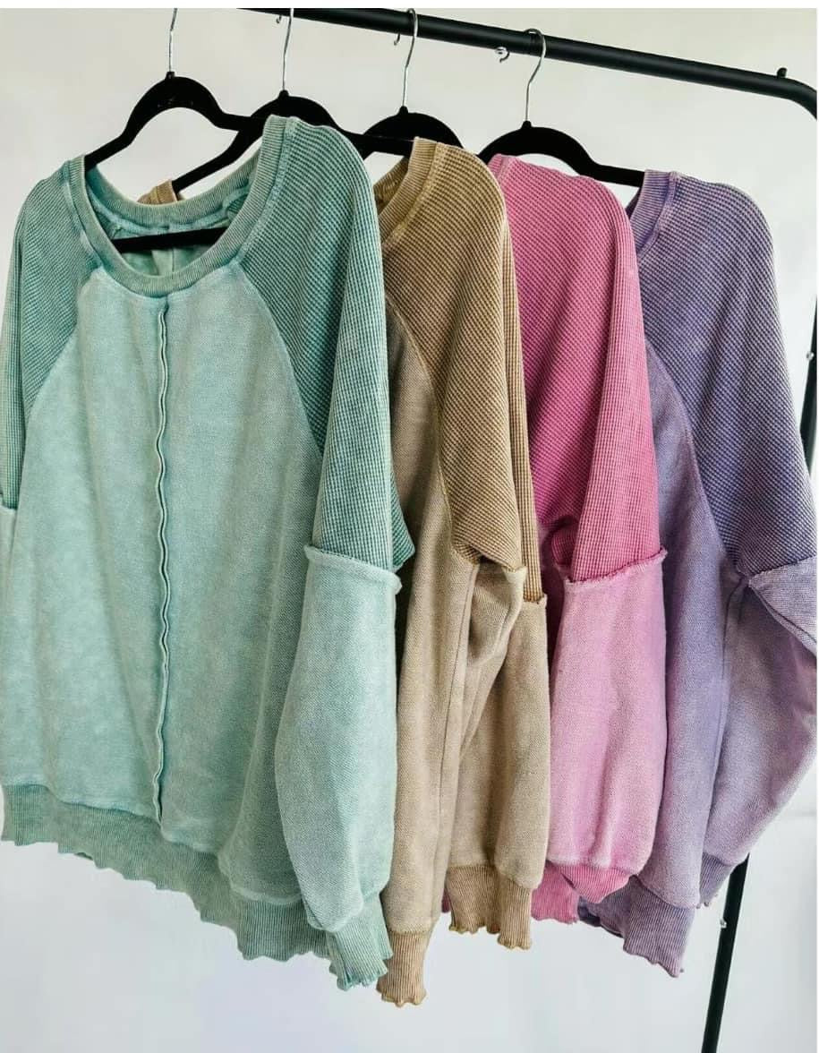 New Favorite Mineral Wash Pullover
