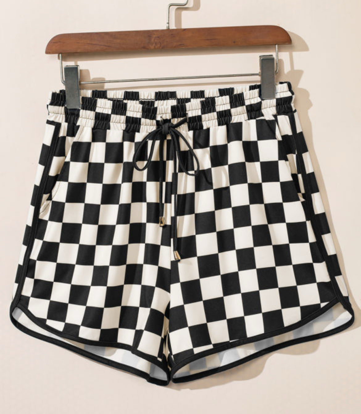 Black Check Fave Shorts