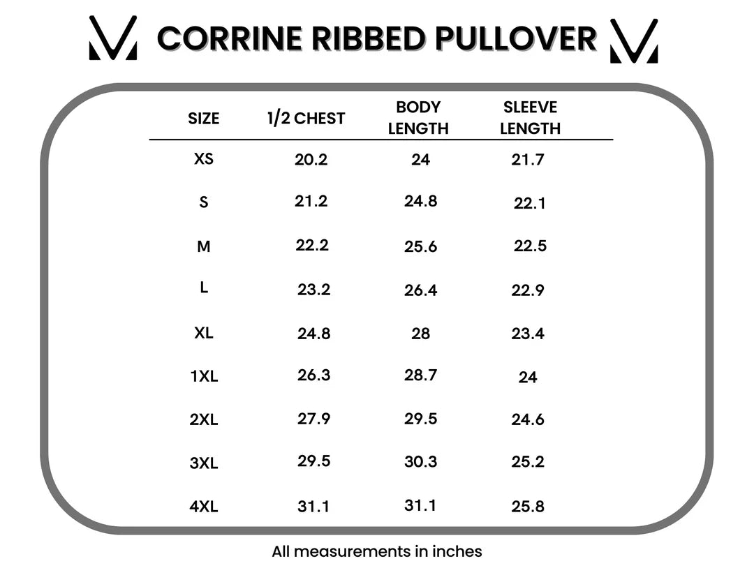 Corrine Ribbed Pullover Top - Pumpkin
