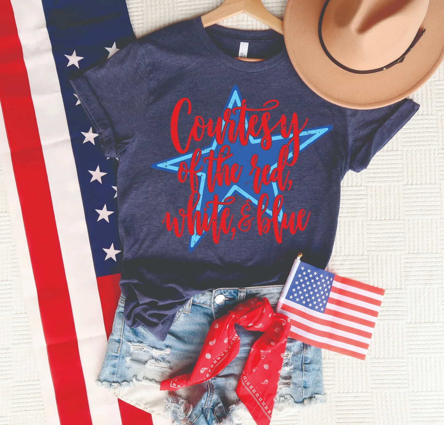 PREORDER: Courtesy of the Red, White, & Blue Tee