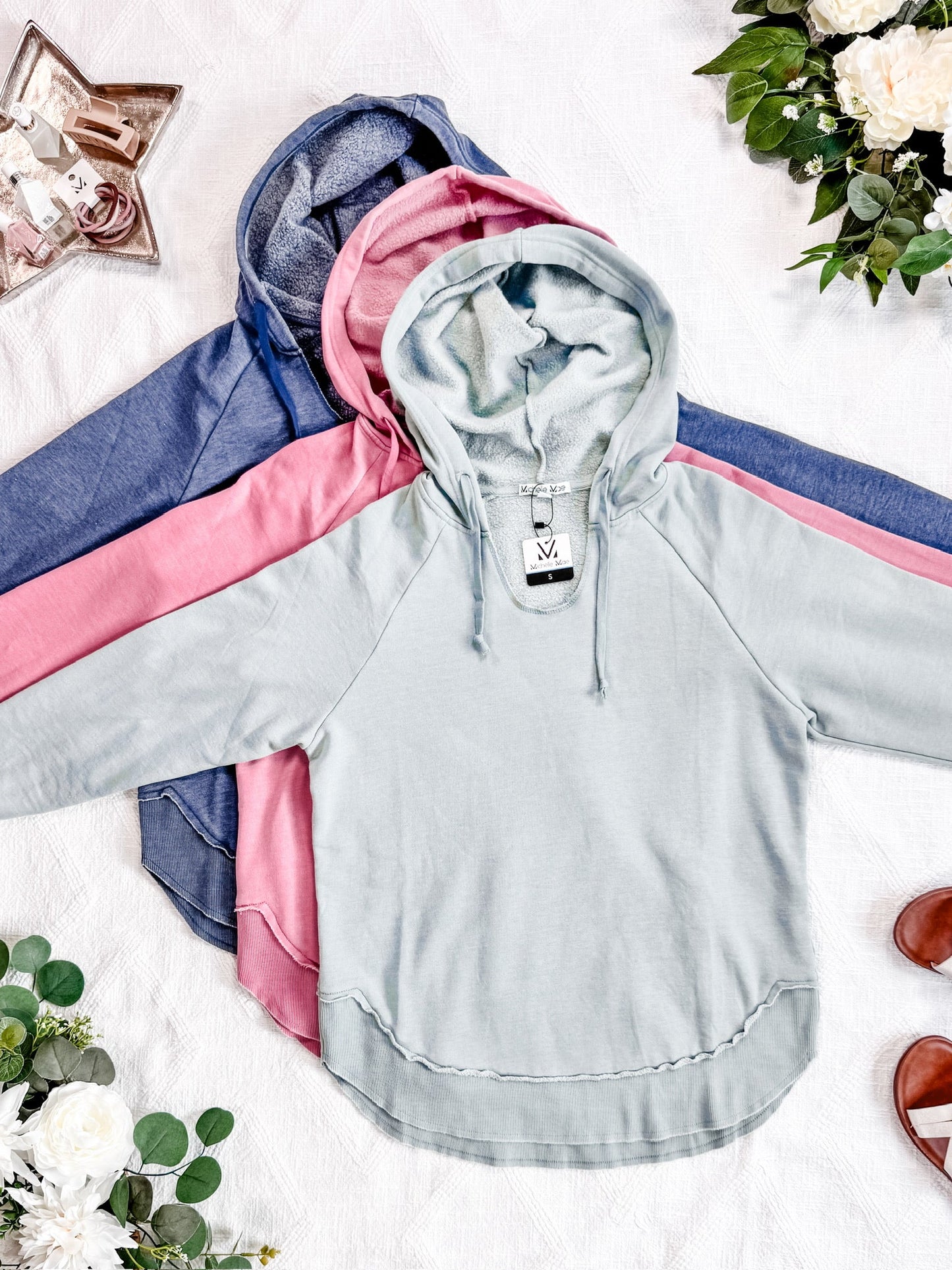 Vintage Wash Beach Hoodie - Seabreeze