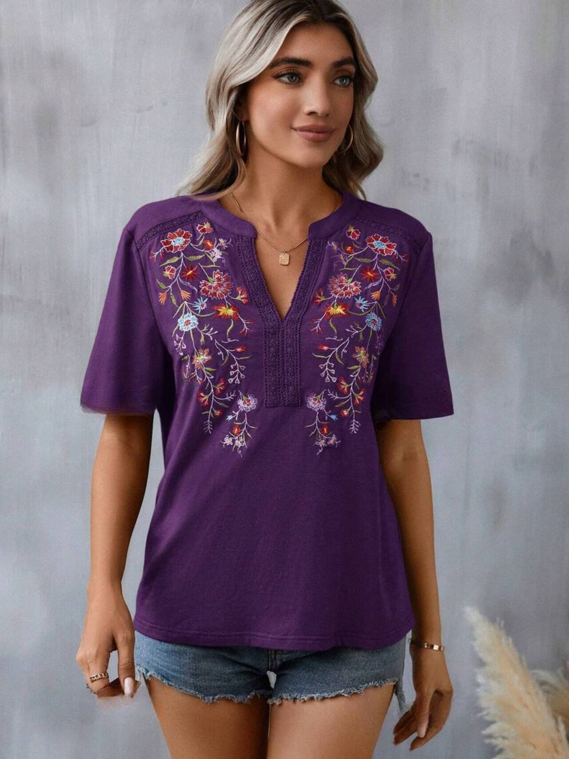 Amelia Embroidered Top