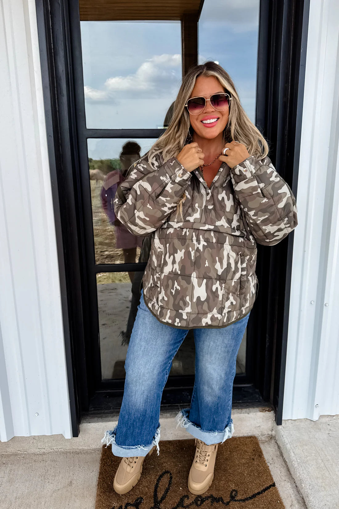 Camo // Animal Jenna Hooded Puffer Preorder eta Nov