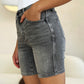 Washed Black Denim Shorts - Judy Blue