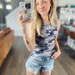 SHIPS FREE TODAY // Gray Camo Ribbed Tank Top