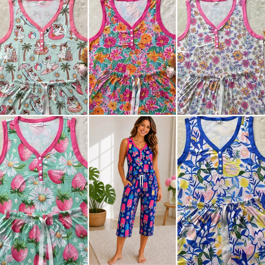 Summer Tank/CAPRI Lounge Sets Preorder // eta June