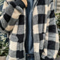 Cozy Plaid Full Zip Hoodie