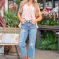 High Waist Destroy Crop Wide Leg Jeans - Judy Blue