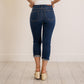 Dark Wash High Waist Capri Jeans - Judy Blue