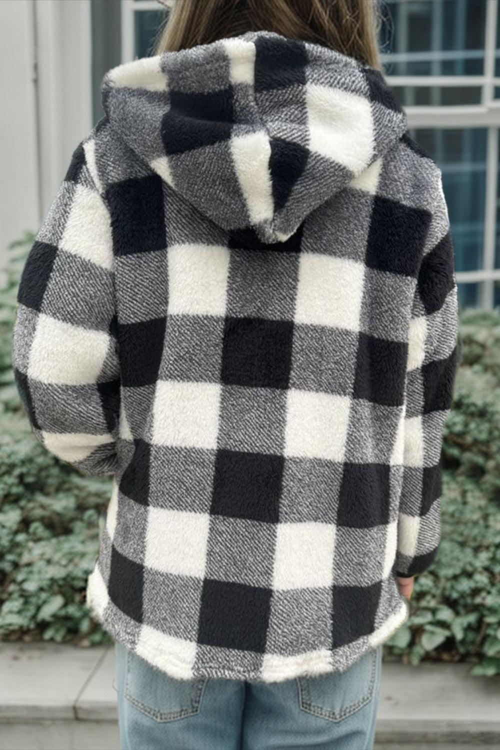 Cozy Plaid Full Zip Hoodie