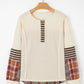 Mabel Plaid Henley