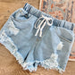 Kennedy Drawstring Denim Shorts