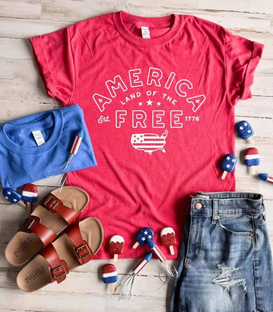 PREORDER: America Land of the Free Tee