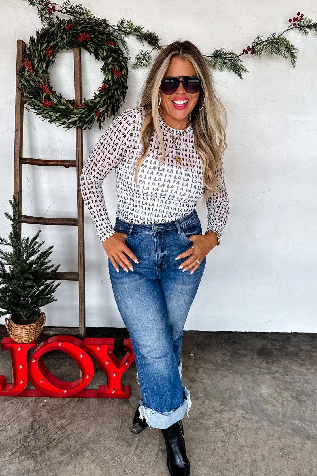 Holiday Mesh Top Preorder