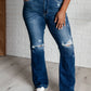 Mid Rise Distressed Bootcut - Judy Blue