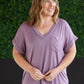 Sierra Pocket Tops - Dusty Purple